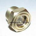 GM-BN38 NPT 3/8 Inch GrandMfg Brass Sight Glass window plugs supplier