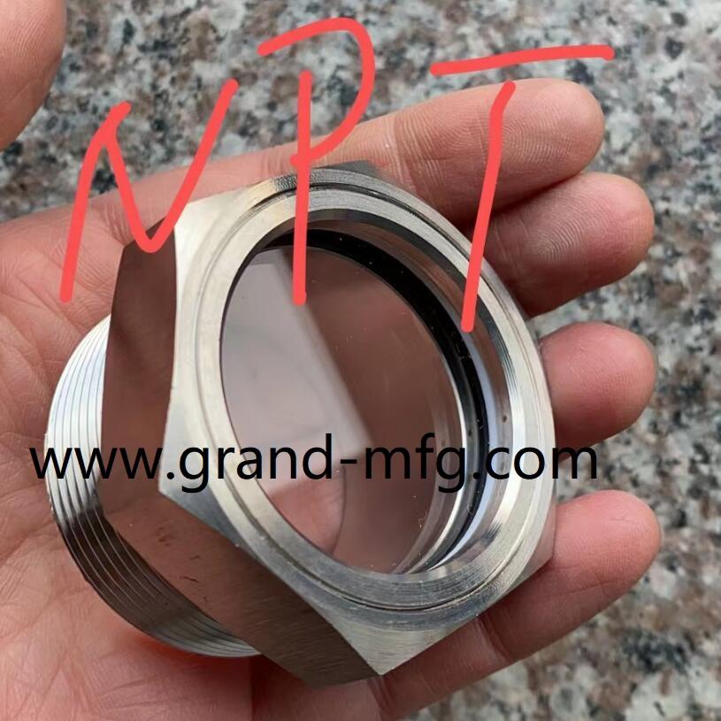 MNPT STAINLESS STEEL LIQUID SIGHT GLASS