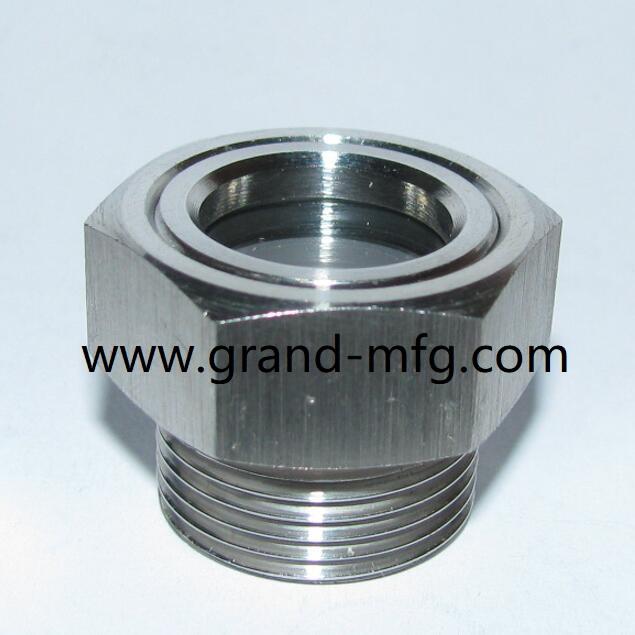 STAINLESS STEEL OIL SIGHT GLASS