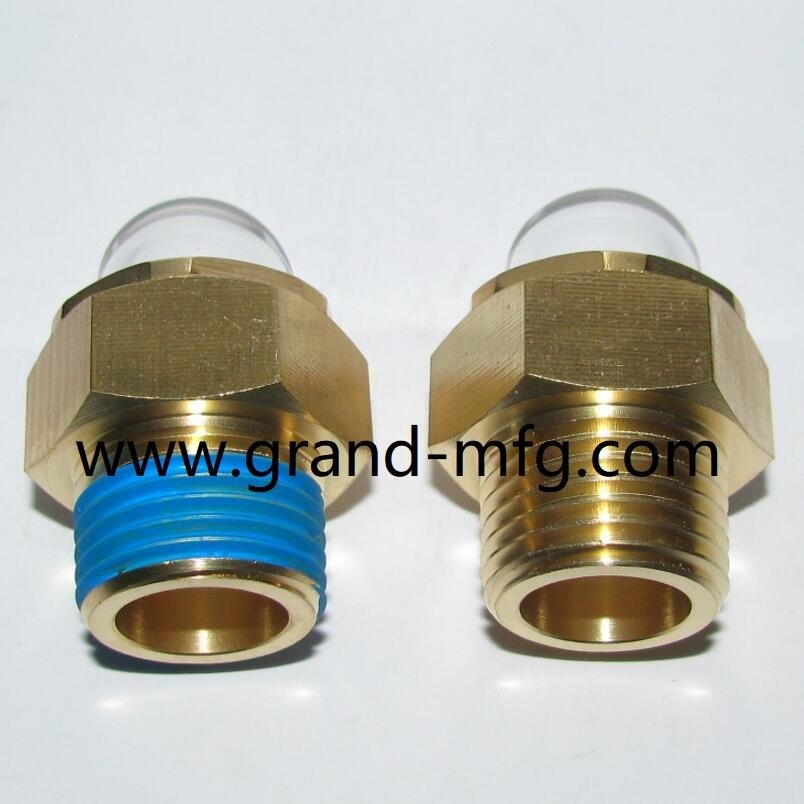 G1/2寸圆形半球型油镜 黄铜观油镜 油窗 油位器 可定做GM-HDG12