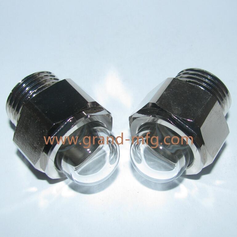 DOMED BRASS OIL SIGHT GLASS