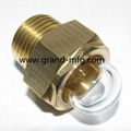 G1/2寸圓形半球型油鏡 黃銅觀油鏡 油窗 油位器 可定做GM-HDG12 10