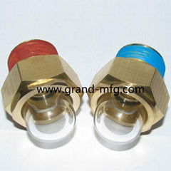 GM-HDM27 Radiator domed shaped GrandMfg® oil level sight glass flow indicators 