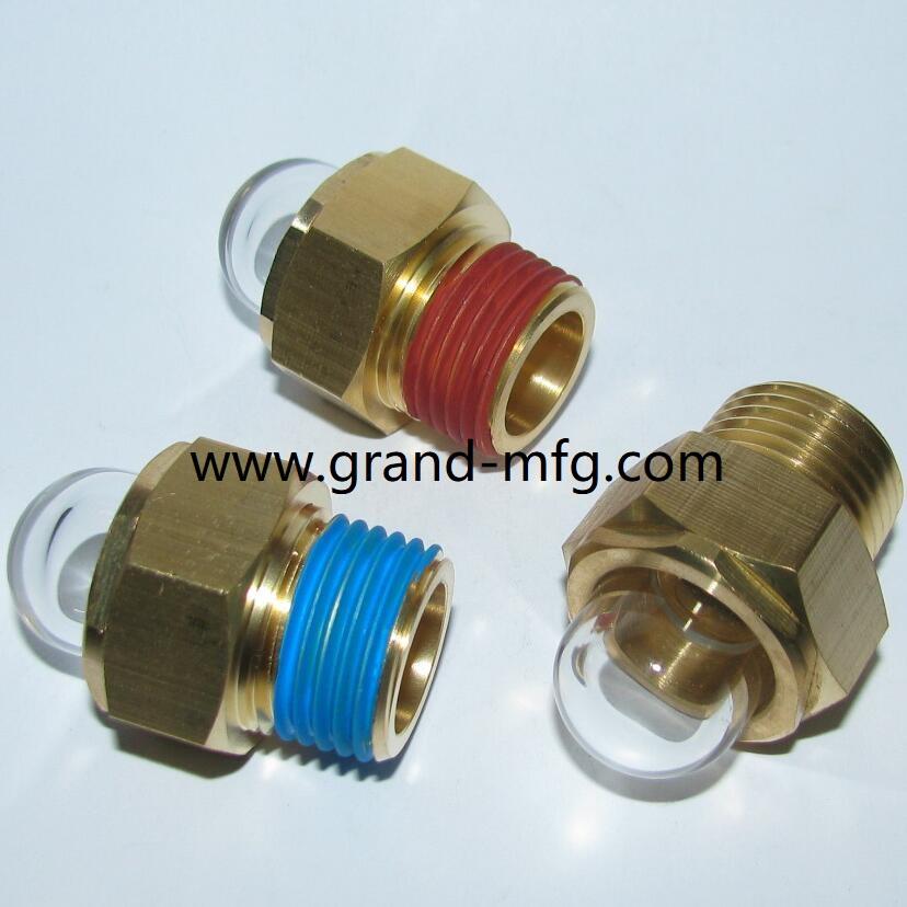 GM-HDN10  GM-HDG1 Domed shape oil sight glass plug BSP 1 inch and NPT 1 inch 5