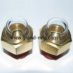 Domed shape oil sight glass 1/2" NPT for radiator system