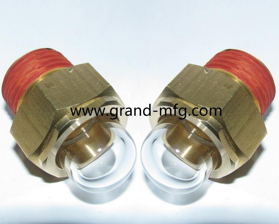 NPT 1/2 refrigerant receivers Domed shape Brass oil sight glass GM-HDN12 19