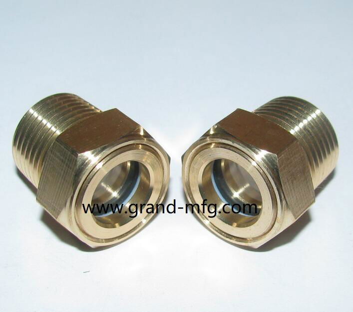 male thread oil level Safety Sight Glass Assembly