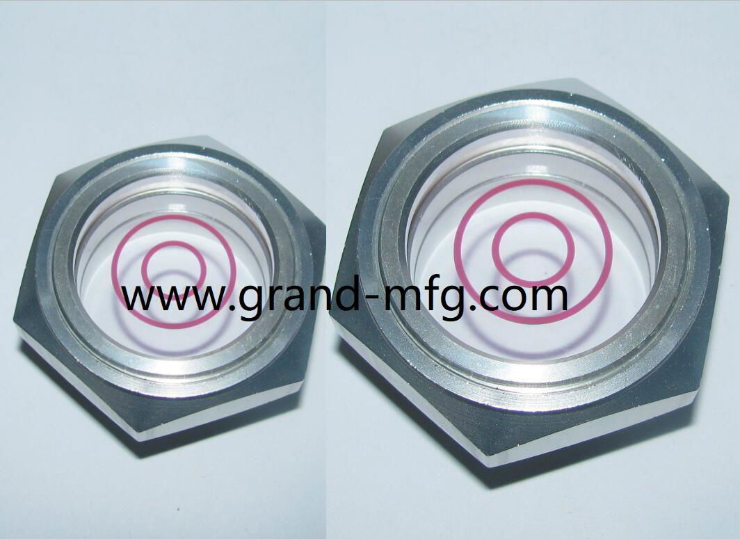 Air compressor GrandMfg® Aluminum visual level sight glass indicator