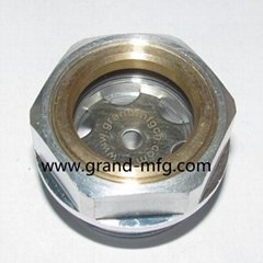 Rotary Vane Vacuum Pump GrandMfg® Aluminum oil level sight gauge plugs G3/8"