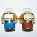 Coolant Surge Tank 1/2" NPT Domed Brass Sight Glass plug