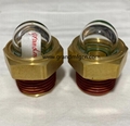 Coolant Surge Tank 1/2" NPT Domed Brass Sight Glass plug