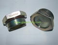 SAE Thread 1-1/2"-18 UNF Fused Metal sight glass windows 7