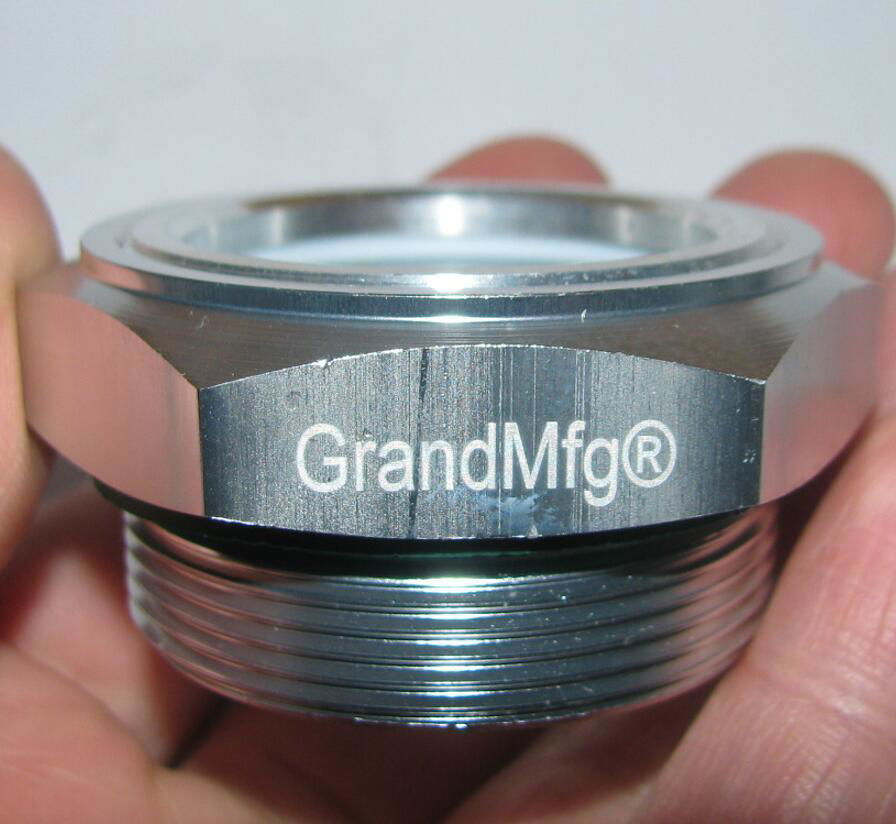 GRANDMFG ALUMINUM OIL SIGHT GLASS