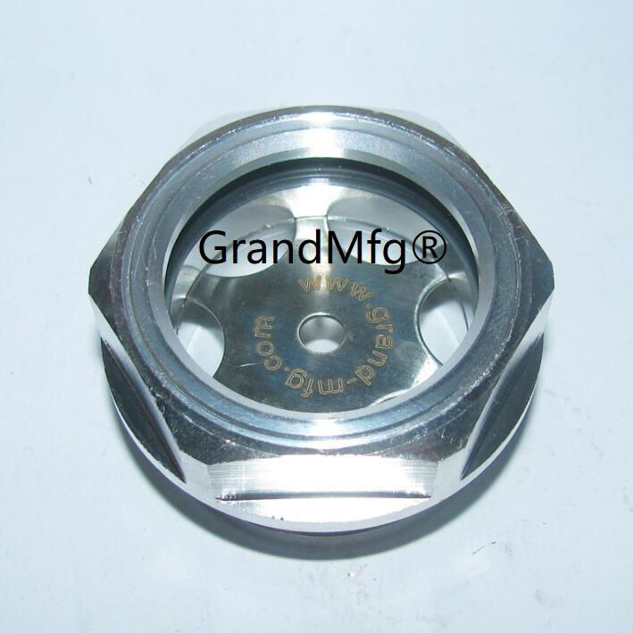 GrandMfg®鋁油窗觀察鏡液位器黃銅視鏡油鏡油位器M18M22M24M27M33M36M42 2