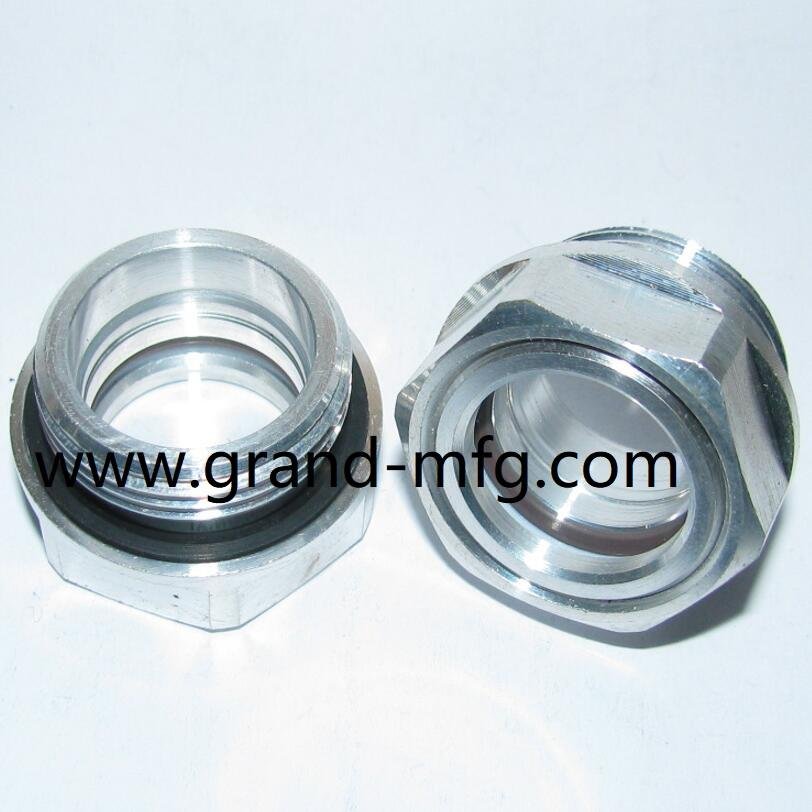GrandMfg® 英制BSP螺纹耐高压高品质定制铝油镜G1/2外螺纹（有库存） 2
