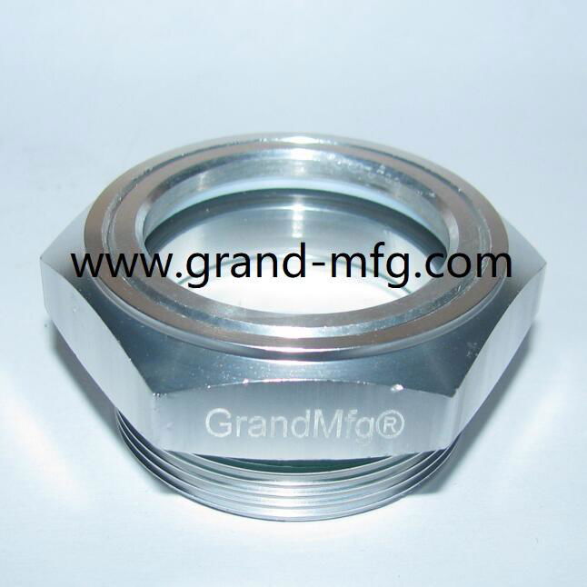 G3/4 英寸减速机空压机GrandMfg®铝油窗视镜油镜 2