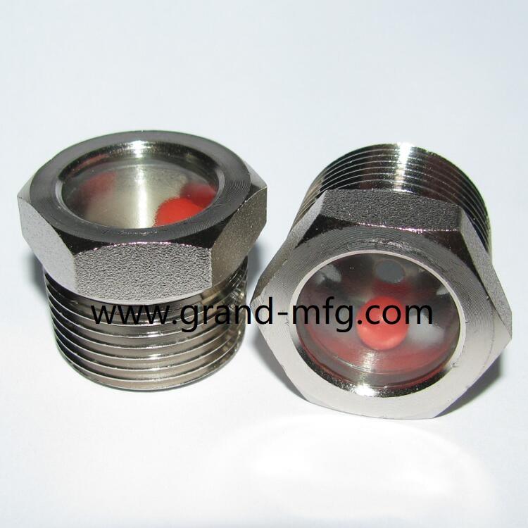 NICKEL PLATED SIGHT GLASS