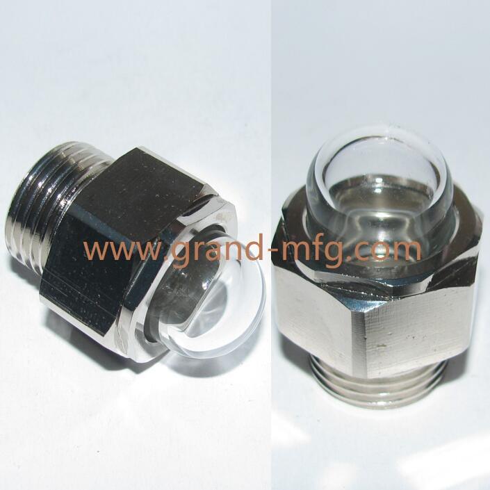 GrandMfg® INDUSTRIAL Gear Unit steel oil sight glass plug G3/8" and M16x1.5 3