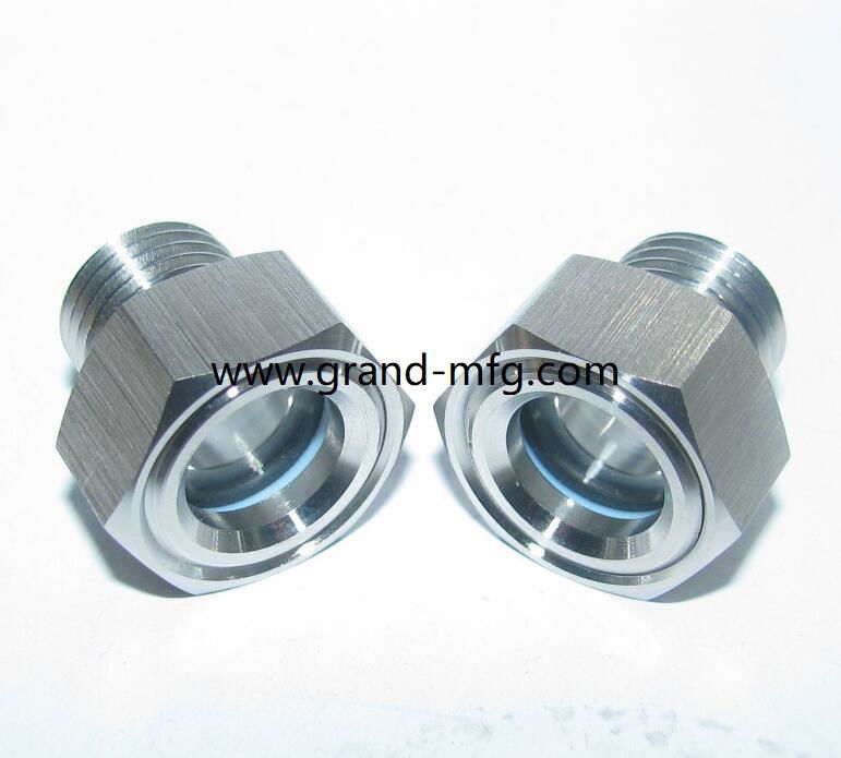 gas turbine stainless steel 304 oil level sight glass borosilicate glass custom 2