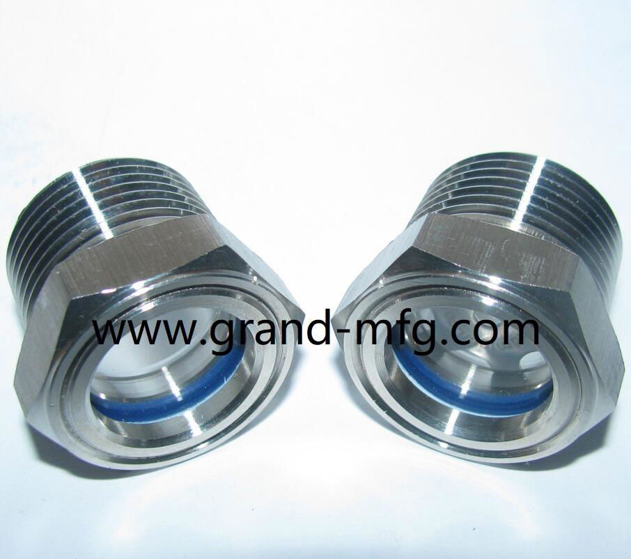 gas turbine stainless steel 304 oil level sight glass borosilicate glass custom 3