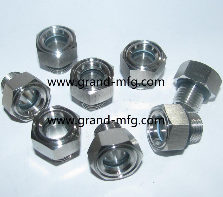 STAINLESS STEEL SS304 NPT OIL SIGHT GLASS