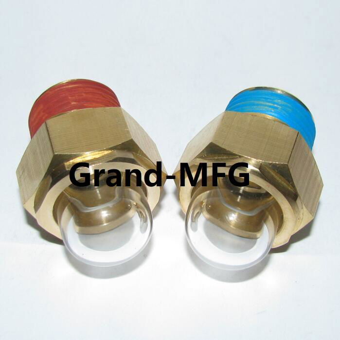 GM-HDM16  Brass Bubble Sight Plugs dome oil sight glass plugs oil eyes M16x1.5 2