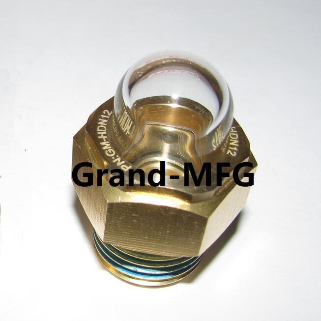 GM-HDM16  Brass Bubble Sight Plugs dome oil sight glass plugs oil eyes M16x1.5 4