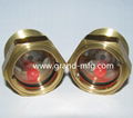 M26x1.5 GrandMfg®螺纹黄铜油窗油标视油镜可定制 20