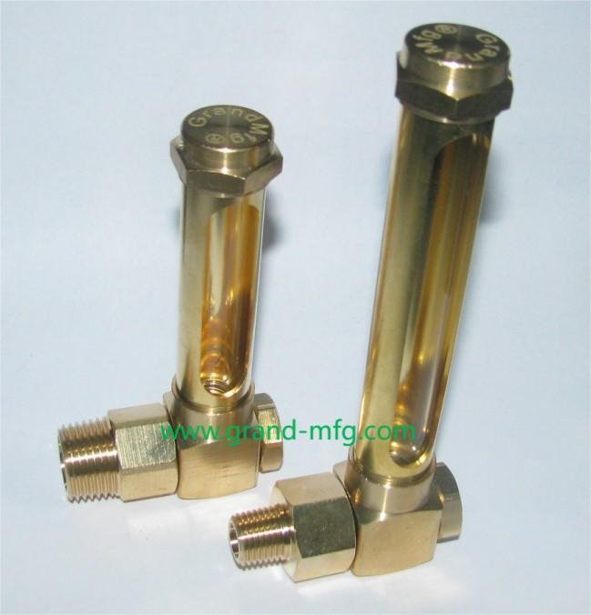 male thread brass tube oil level gauge Ölschauglas 3
