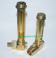 L形状铜管油标油位器