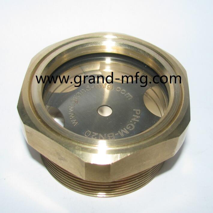 NPT 1-1/4 inch Brass oil level Observation ports Sight glass plug 5