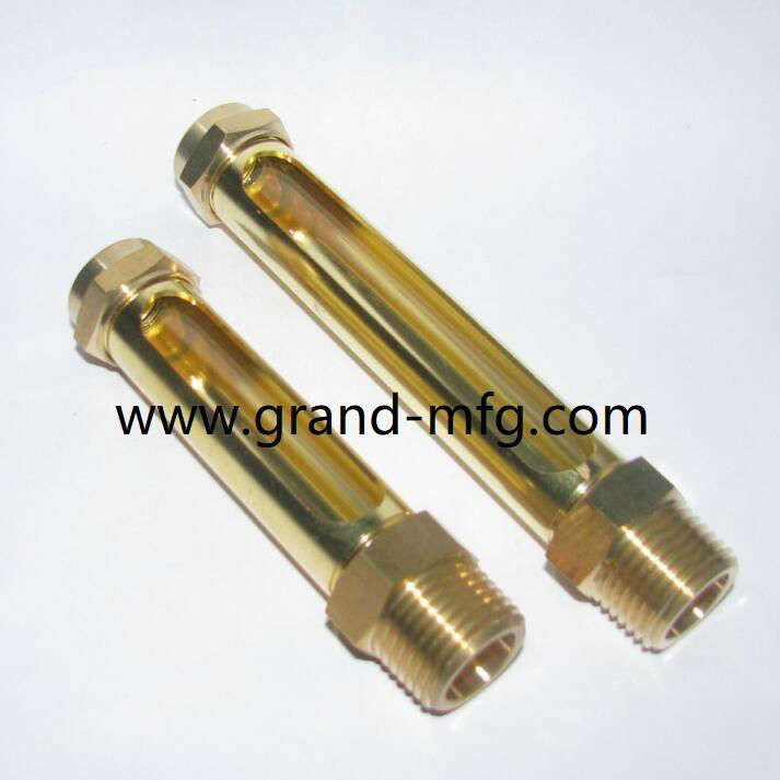 BRASS OIL SIGHT GLASS GAUGE