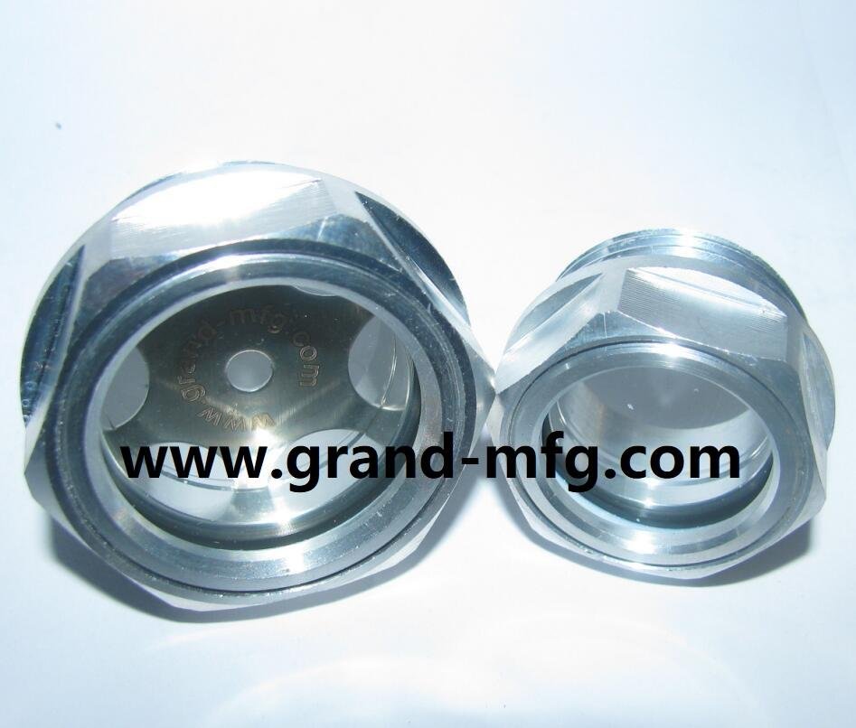 M42x1.5 黎明液壓系統GrandMfg®鋁油液視鏡 2