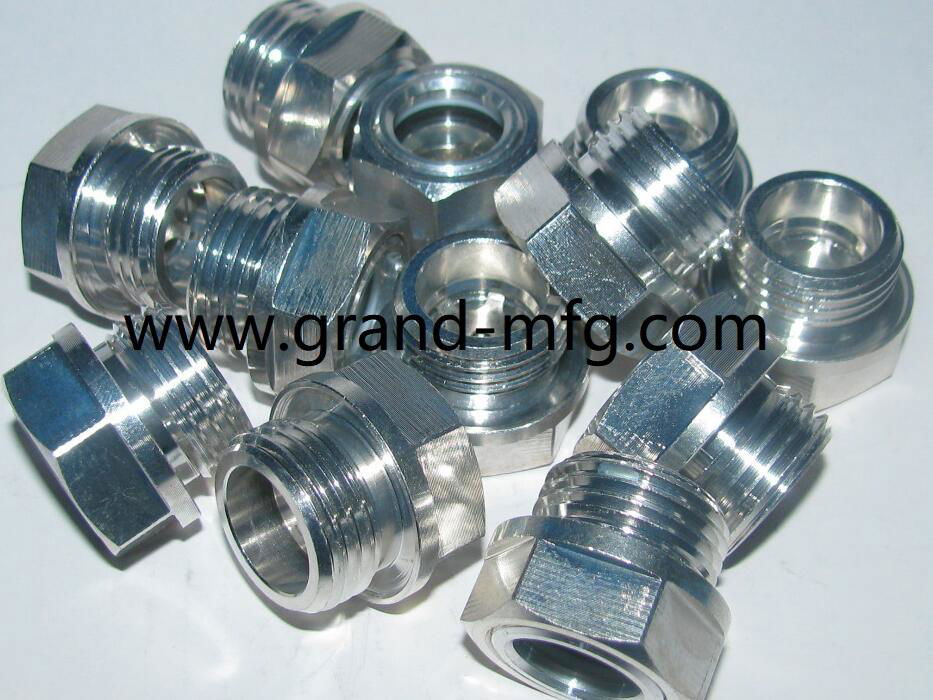 ALUMINUM OIL SIGHT GLASS