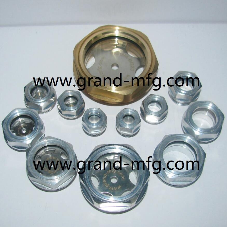 Air compressor GrandMfg® aluminum oil level indicator sight glass M20x1.5 2