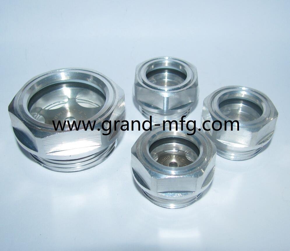  Rotary Screw Compressors GrandMfg® Aluminum fluid level Sight glass M24x1.5 2