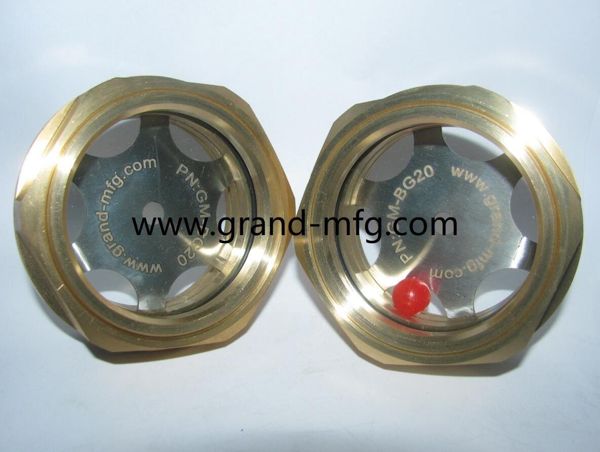 空压机铜油镜油标油液位视镜空气散热器油窗视镜 2