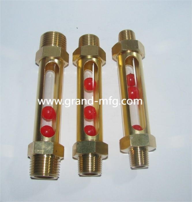 Male thread and Female thread Brass tube flow indicator  3