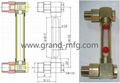 Male thread and Female thread Brass tube flow indicator 