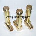 GrandMfg® Brass 1 Inch NPT GM-HDN10 dome Brass oil glass sights flow indicators 12
