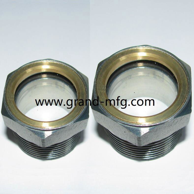 hydraulic oil tank and fule oil tank Steel oil level sight glass G1" and M33x1.5 2