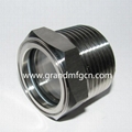 Waste Cones NPT1-1/2" Stainless steel 304 oil liquid sight glass window plug 