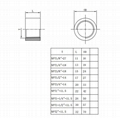 carbon steel or stainless steel 304 NPT threaded half coupling 10