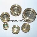GrandMfg®黃銅油窗視鏡英制螺紋G1/8寸1-1/4寸1-1/2寸可定製