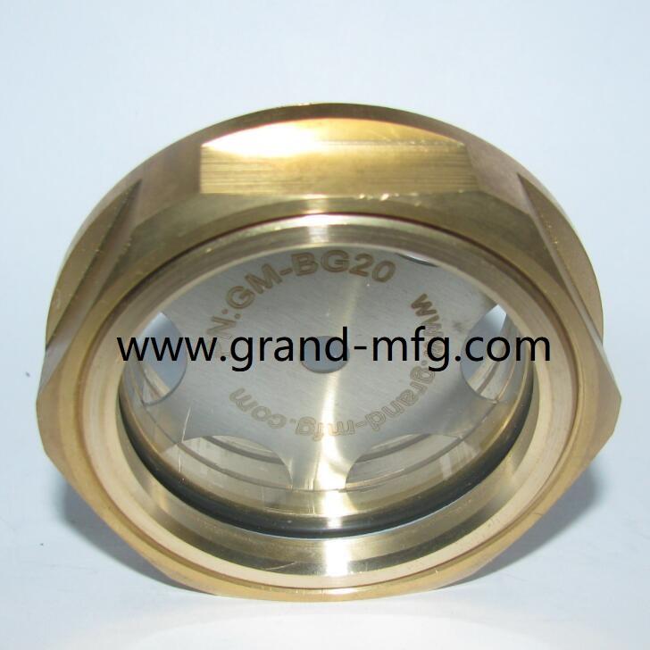 羅茨風機壓縮機排污泵G1-1/2英吋銅鋁油液視鏡 4