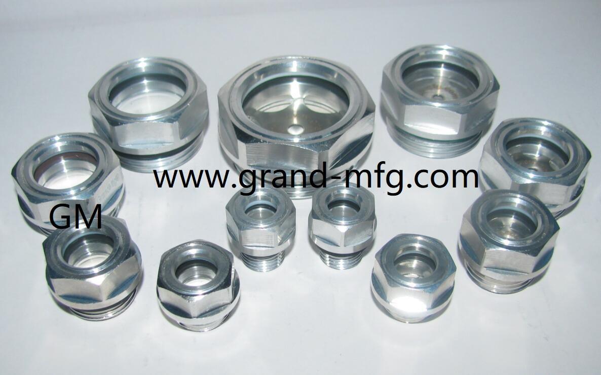 M40x1.5 羅茨風機鼓風機壓縮機真空泵GrandMfg®鋁油液視鏡G1英吋 4