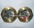 Gear Motor and Roots pump M48x1.5 Inch Brass oil  level sight glass Ölschauglas
