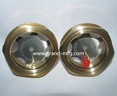 Gear Motor and Roots pump M48x1.5 Inch Brass oil  level sight glass Ölschauglas