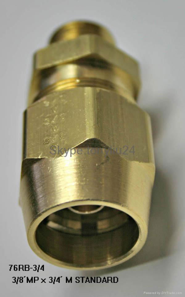 CNC lathed brass Connector for Automotive 3