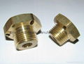 HEX BRASS BREATHER VENT PLUG